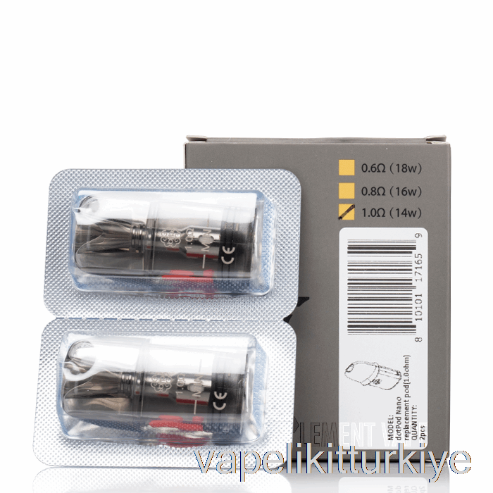Vape Elektronik Sigara Dotmod Dotpod Nano Yedek Bölmeler 1.0ohm Bölmeler